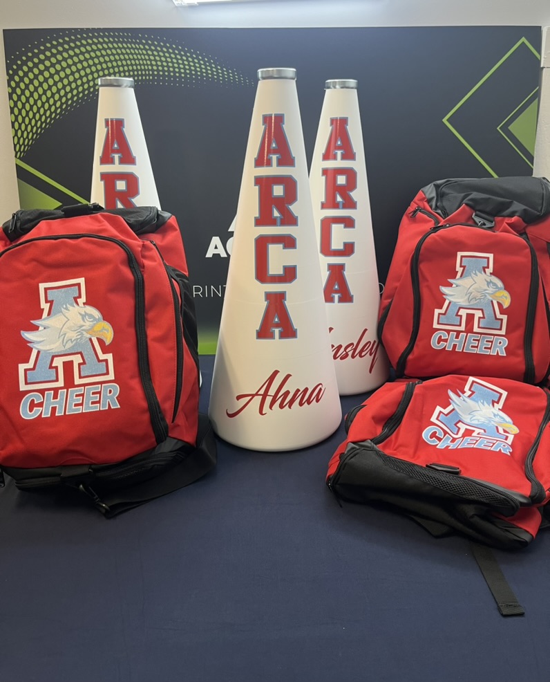 Branded tote bags and backpacks